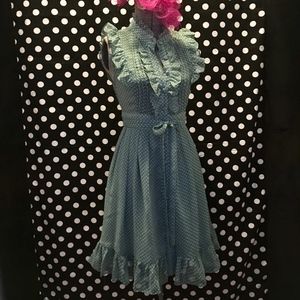 MOON COLLECTION POLKA DOT DRESS // Seafoam Green
